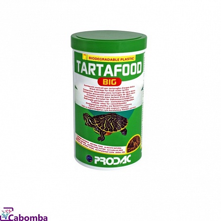Корм гранулированный “Tartafood Big” для крупных черепах фирмы Prodac (1.2 л/0.15 кг)  на фото