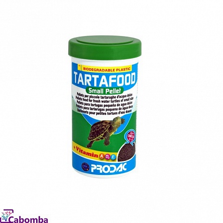 Корм гранулированный “Tartafood small pellet” для небольших пресноводных черепах фирмы Prodac (0.1 л/0.035 кг)  на фото