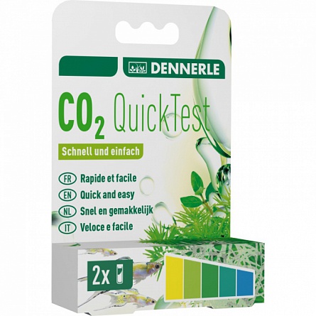 Тест для определения содержания СО2 углекислого газа "DENNERLE CO2 QuickTest"  на фото