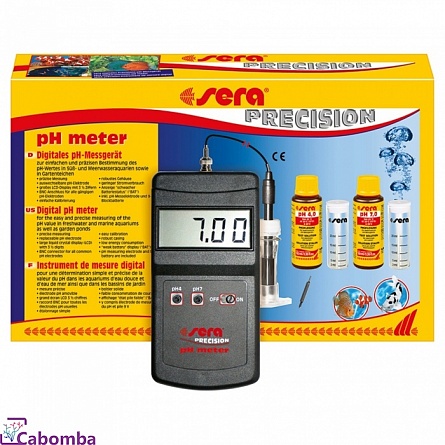 Измеритель уровня кислотности воды (рH) электронный фирмы SERA  на фото