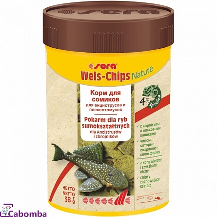 Корм для сомов Wels-Chips фирмы Sera (100 мл) на фото