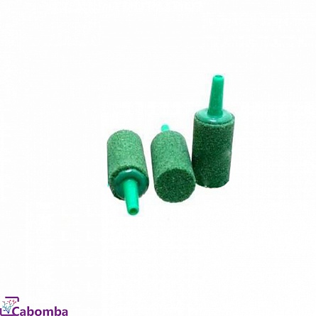 Цилиндрический распылитель "ALEAS" зеленого цвета (18х25х4 мм)  на фото