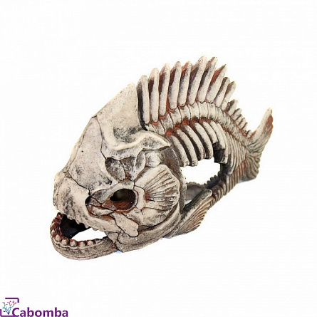 Декоративный грот DekSi из пластика Скелет рыбы №903 (31х13х17 см) на фото