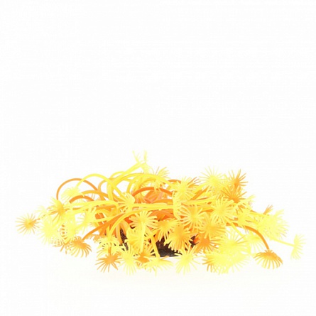 Коралл (пластиковый, желто-красный, 7х7х10) на фото