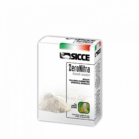Сменный наполнитель  "SICCE Zeronitra Fresh Water" для нейтрализации нитратов 2*70 гр. (пресная вода) на фото