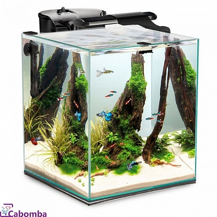 Аквариум Aquael Fish&Shrimp Set duo D&N 35 черный (49 л) на фото