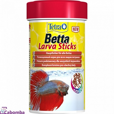 Корм Tetra Betta LarvaSticks для петушков (100 мл) на фото