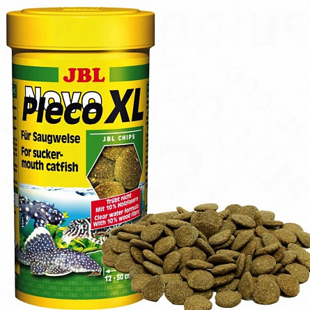 Корм в виде таблеток для сомов NovoPleco XL фирмы JBL (250 мл) на фото