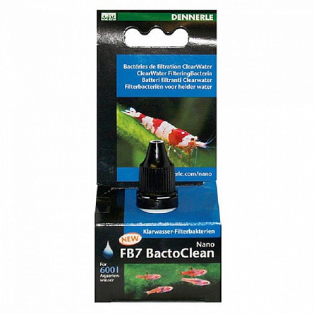 Средство для биологической очистки воды Nano FB7 Bactoclean марки Dennerle (15 ml)  на фото