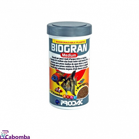 Корм гранулированный Biogran Medium для средних рыб фирмы Prodac (0.25 л/0.04 кг)  на фото