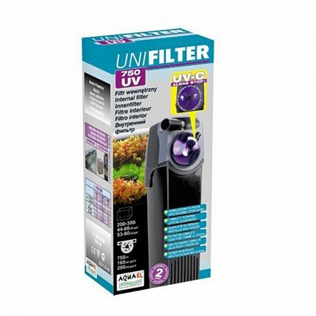 Фильтр внутренний AQUAEL UNIFILTER 750 UV (750 л/ч, для аквариума до 300 л) на фото