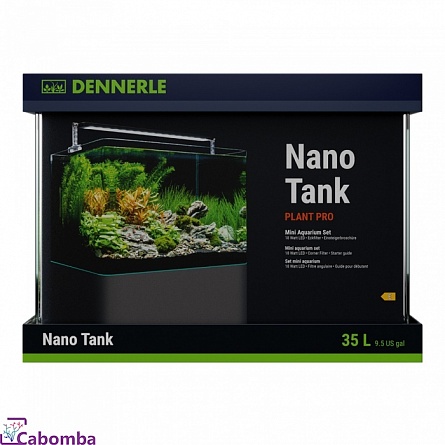 Аквариум Dennerle Nano Tank Plant Pro в комплекте фильтр, спец. осв. (40х32х28 см/ 35 л) на фото