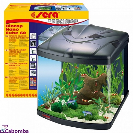 Нано-аквариум Biotop Nano Cube фирмы SERA (40x46x46 см/60 литров)  на фото