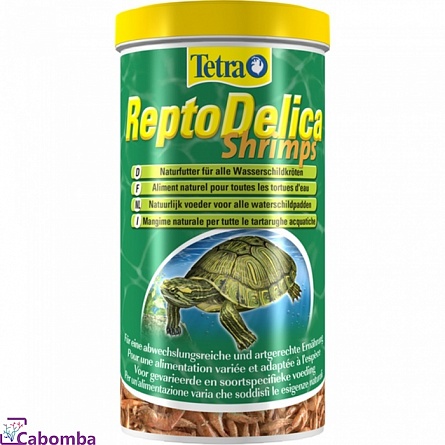Корм Tetra ReptoDelica Shrimps добавка для водных черепах (1000 мл) на фото