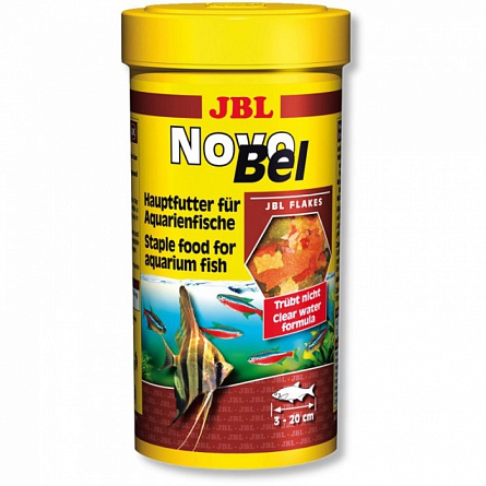 Хлопьевидный корм NovoBel фирмы JBL (100 мл) на фото