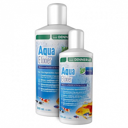 Средство подготовки воды для аквариумов Aqua Elixier марки Dennerle (0.25 л/1250 л)  на фото