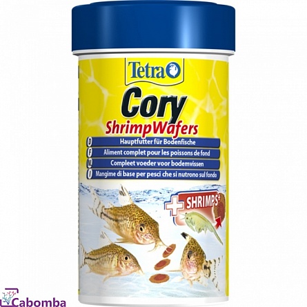 Корм Tetra Cory ShrimpWafers для донных рыб (100 мл) на фото