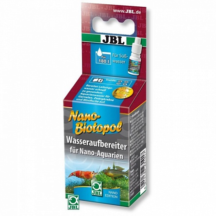Кондиционер для обработки воды (для нано-аквариума) Nano BIOtopol марки JBL (15 мл)  на фото