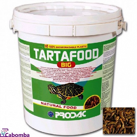 Корм сушеный из креветок “Tartafood Big” для пресноводных черепах фирмы Prodac (5 л/0.6 кг)  на фото