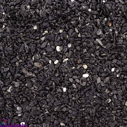 Грунт натуральный “Галька черная” фирмы PRIME фракция 2-4 мм (2 кг)  на фото