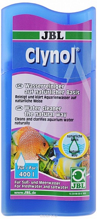 Средство для очистки воды на натуральной основе "Clynol" фирмы JBL, 100мл  на фото