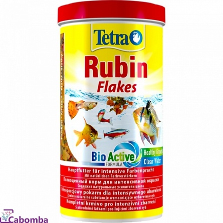 Корм Tetra Rubin Flakes для усиления цвета (1000 мл), хлопья на фото