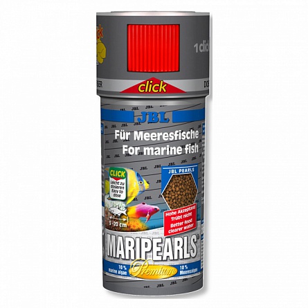 JBL MariPearls Click: ежедневный корм для морских рыб в гранулах, (250 мл) на фото