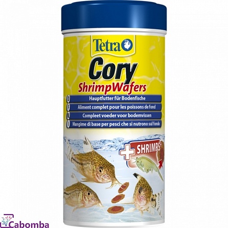 Корм Tetra Cory ShrimpWafers для донных рыб (250 мл) на фото
