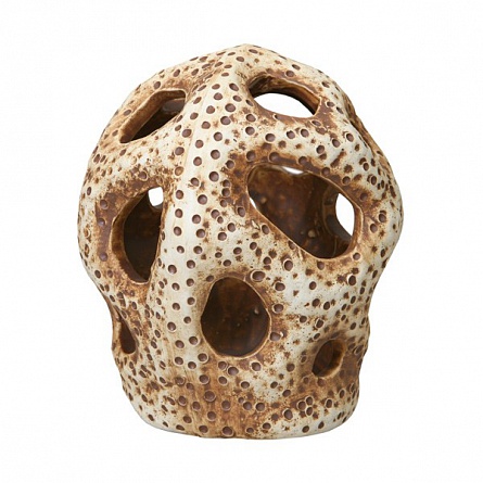 Декоративный элемент из светлой керамики "Сфера" фирмы  Аква Лого (17х14 см.)  на фото