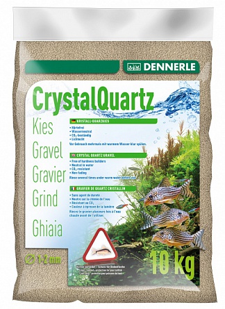 Грунт Kristall-Quarz фирмы DENNERLE белый (1-2 мм / 10 кг)  на фото