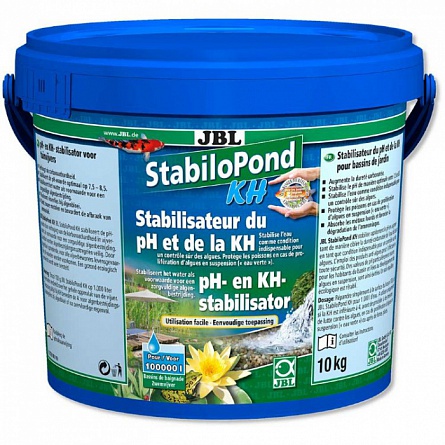 Средство StabiloPond KH фирмы JBL для повышения pH и стабилизации KH в прудовой воде (10 кг/100000 литров воды)  на фото