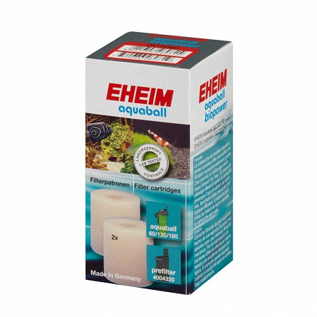 Сменные губки (2 шт) фирмы "EHEIM" для фильтров серии "AquaBall 60-180/biopower 160-240" на фото