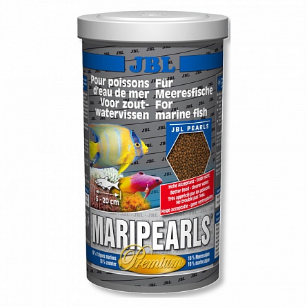 JBL MariPearls: ежедневный корм для морских рыб в гранулах (1000 мл) на фото