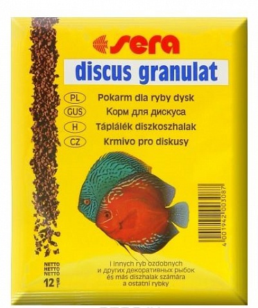 Корм для дискусов Discus Granules фирмы Sera (12 гр.) на фото
