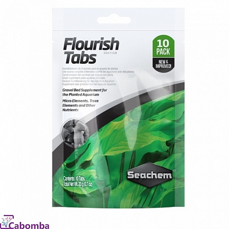 Таблетки для растений Seachem Flourish Tabs (10 шт) на фото