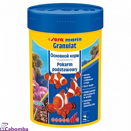 Корм для морских рыб Sera Marin Granulat (100 ml) на фото