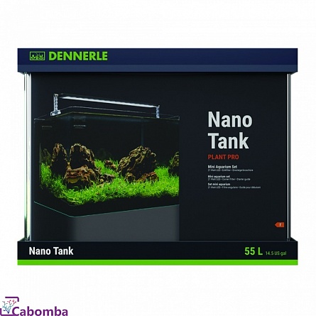Аквариум Dennerle Nano Tank Plant Pro в комплекте фильтр, спец. осв. (45х36х34 см/ 55 л) на фото