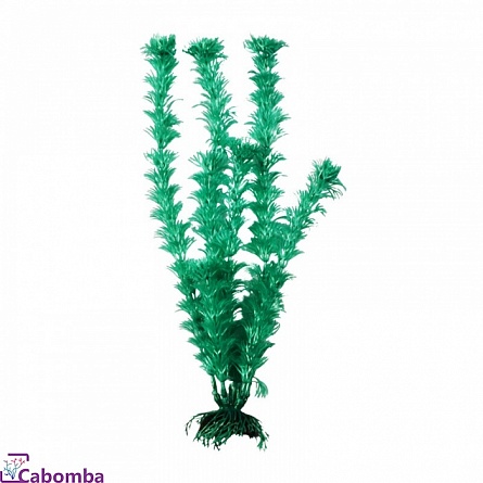 Пластиковое растение Barbus Кабомба  зелёный металлик 20см на фото
