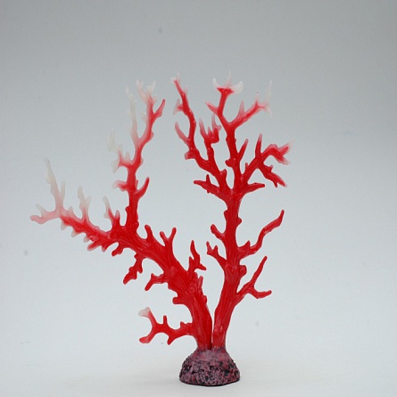 Коралл (пластиковый, красно-белый, 34х7х26см) на фото