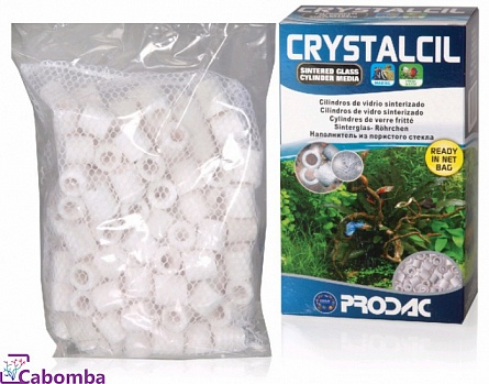 Наполнитель Crystalcil в виде керамических колец фирмы PRODAC (500 гр/1 л) на фото