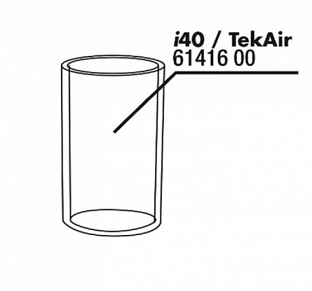 Прозрачная насадка JBL transp.top TekAir/CPi40 для фильтра TekAir, 50*19 мм  на фото