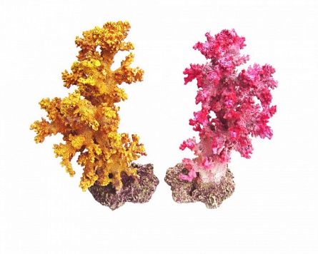 Коралл REPLICA LIVE CORAL (пластиковый, желтый, L120 x W120 x H180мм) на фото