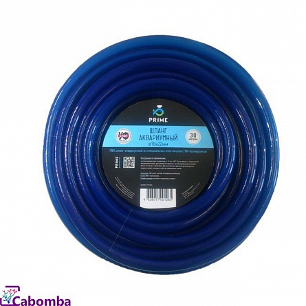Гибкий шланг ПВХ для воды синего цвета фирмы Prime (16-22 мм/30 м)  на фото