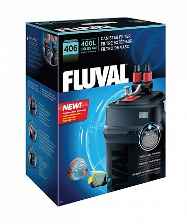 Фильтр внешний "Hagen FLUVAL 406" (1300 л/ч, для аквариума 400 литров) на фото