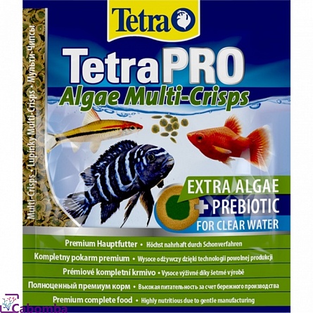 Корм TetraPRO Algae Multi-Crisps для растительноядных рыб (12 гр) на фото