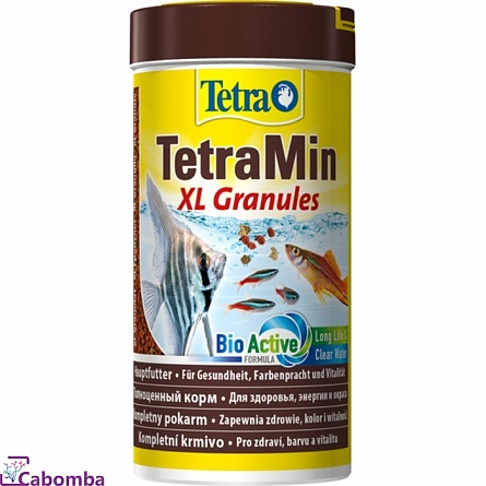 Корм TetraMin XL Granules для крупных пресноводных декоративных рыб (250 мл), гранулы на фото