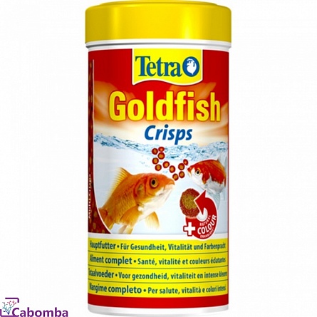 Корм Tetra Goldfish Crisps для золотых рыб (250 мл), чипсы на фото