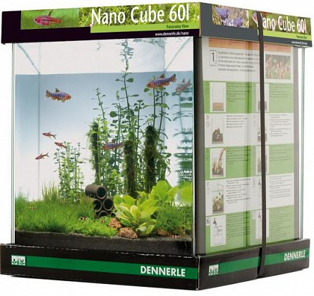 Аквариум Nano Cube фирмы Dennerle (38х38х43 см, 60 литров) на фото