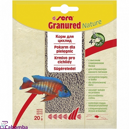 Корм для цихлид Granured фирмы Sera (20 гр)  на фото