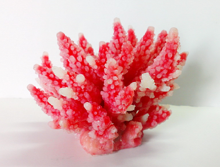 Декоративный коралл из пластика перламутрового цвета фирмы Vitality (11,5х10х9 см) на фото